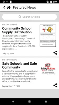 Wamego Public Schools android App screenshot 0